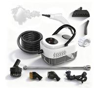Anmrora Limpiador a Vapor con 5 Cabezales, 1100ml Vaporeta Limpieza Hogar Potente 2500W, 6 Velocidades, Portátil Máquina de Limpieza a Vapor Presurizada de Alta Temperatu para Cocina, Baño, Coches