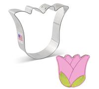 Ann Clark Cookie Cutters Cortador de galletas fantasma adorable/tulipán/campanilla - 8,9 cm - Acero fabricado en EE. UU.