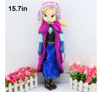 (Anna-40cm) 40/50CM Frozen Disney Elsa Peluche Juguete Suave Anna Olaf Niños Abrazo Peluches Regalos