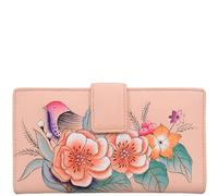 Anna by Anuschka Bi-Fold Organizer Wallet, Piel auténtica para Mujer, Jardín Vintage, Talla única