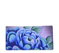 Anna by Anuschka Cartera de Mano de Piel Pintada a Mano para Mujer, Color Berenjena, Talla única