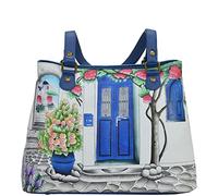 Anna by Anuschka Women’s Leather Shoulder Satchel, Bolso de Hombro para Mujer, Grecia mágica, Talla única