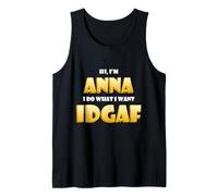Anna Costume Idgaf Meme Funny Halloween Costume For Annas Camiseta sin Mangas
