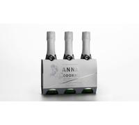 Anna de Codorníu - Cava Brut - Pack 3 botellas mini 20cl (Paquete de 6)