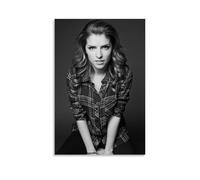Anna Kendrick Star Art Lienzo Póster Decoración Pintura Sala de Estar Arte Mural Dormitorio Impresión de Pared Pintura Arte Moderno Hogar Boy Habitación Impresión Pintura Niña Vacaciones Mural 30 x 45