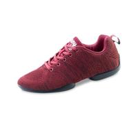 Anna Kern Hombres Zapatos de Baile/Dance Sneakers 4035 Bold - Rojo/Negro - Suela de Sneaker [UK 11]