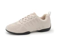 Anna Kern Suny - Zapatillas de danza para mujer 180 Bold, color beige, ancho normal, tacón de 1 cm, suela de poliuretano dividida, beige, 39 1/3 EU