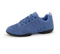 Anna Kern Suny - Zapatillas deportivas de danza para mujer 185 Bold - Knit Capri Azul - Ancho normal - tacón de 1 cm - Suela de poliuretano dividida, Capri Azul, 41 1/3 EU