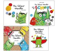 Anna Llenas The Colour Monster Collection 4 Books Set (The Colour Monster, A Colour Activity Book, Goes to School, The Colour Monster Pop-Up)
