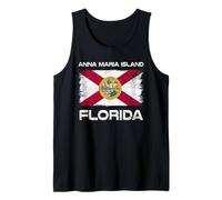 Anna Maria Island, diseño de Bandera de Florida Camiseta sin Mangas