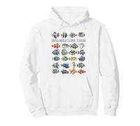 Anna Maria Island Florida - Diseño de Peces Coloridos Sudadera con Capucha