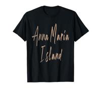 Anna Maria Island Florida Diseño Elegante Vintage Camiseta