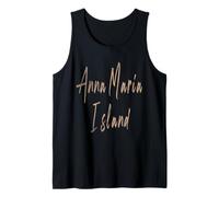 Anna Maria Island Florida Diseño Elegante Vintage Camiseta sin Mangas