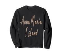 Anna Maria Island Florida Diseño Elegante Vintage Sudadera