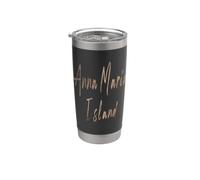 Anna Maria Island Florida Diseño elegante vintage Vaso térmico de acero inoxidable de doble pared