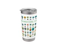 Anna Maria Island Florida, EE.UU., Diseño de palmeras Vaso térmico de acero inoxidable de doble pared