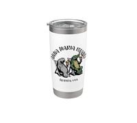 Anna Maria Island Florida USA Divertido diseño de cocodrilo de manatí Vaso térmico de acero inoxidable de doble pared