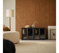 Anna - Vajillero bajo acristalado de mindi 120 cm H 60 x B 120 x T 41 cm