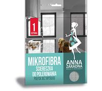 ANNA ZARADNA ST-AZ-017652 - Paño de microfibra para pulir cristales (1 unidad), color gris