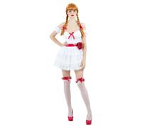Annabelle Mini Disfraz Halloween Mujer Muñeca con Licencia Disfraz Sexy