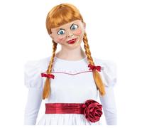 Annabelle Peluca Halloween Película Personaje Adultos Disfraz Peluca Jengibre