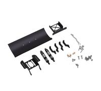 Annadue 1/18 RC Crawler Alumium Pala de Nieve Arado, RC Coche Quitanieves Pala de Nieve Reemplazo para TRX4M (Black)