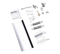 Annadue 1/18 RC Crawler Alumium Pala de Nieve Arado, RC Coche Quitanieves Pala de Nieve Reemplazo para TRX4M (Silver)