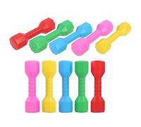 Annadue 10 Piezas Juguete de Mancuerna para Niños para Educación Temprana | Portátil ligero, diseños coloridos, material de PE, coordinación ojo-mano, juego al aire