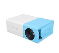 Annadue 1080 Proyector Ajustable, Proyector de Películas Al Aire Libre Portátiles Full HD con Brillo de 6000 LM, Keystone de Auto, Estéreo HiFi, para Camping Entertainment (Enchufe de la UE)