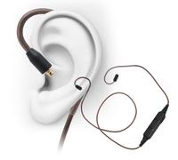 Annadue 111Cable Adaptador Bluetooth para Auriculares, Cable Adaptador para Auriculares Internos de 2 Pines con Micrófono y Control de Volumen para BA10/AS10/zS10/ZSR/ZST/ED12