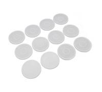 Annadue 12 Moldes de Posavasos de Silicona para Resina, Molde de Posavasos de Doce Constelaciones, Fácil de Desmoldar, Hecho a Mano, Molde de Silicona para Portavasos, de Resina de Reutilizable