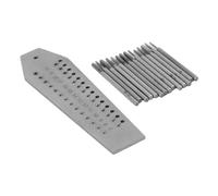 Annadue 14 Uds. Juego de Machos y Matrices de 0,7mm-2mm, Joyeros Relojeros, Herramienta de Roscado en Miniatura para Reparación de Relojes, Placa de Tornillo para Fabricación de Joyas
