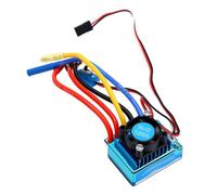 Annadue 2 a 3S 120A ESC sin Escobillas para RC Car Boat, Controlador Electrónico de Velocidad RC con Conector Macho T Conector Hembra Tipo Banana de 4,0 Mm, BEC 6A Integrado y Frenado Proporcional