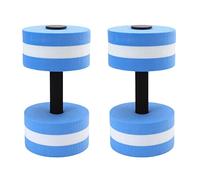 Annadue 2 Mancuernas Flotantes de Agua EVA, Juego de Mancuernas de Espuma de Agua para Ejercicio de Yoga, Equipo de Fitness para Piscina para Hombres, Mujeres y Niños (BLUE)