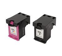 Annadue 2 Uds Cartuchos de Tinta, 63XL Color + Cartucho de Impresión Negro para Impresoras HP Envy 4520 4512 4516 Officejet 4650 3830 5255 3831 Deskjet 3634 3639