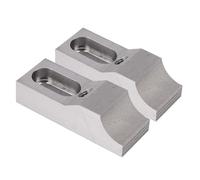 Annadue 2 Uds Tornillo de Banco de Abrazadera Lateral S136H Molde de Acero M8 Mandíbula de Abrazaderas de Punta de Perfil bajo para Fresado CNC Máquina de Trabajo