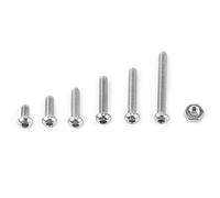 Annadue 230 Piezas M2 SS304 Tornillos de Cabeza Hueca Hexagonal Juego de | Tapa de accionamiento hexagonal, acero inoxidable 304, resistente a la corrosión, longitudes variadas, estuche de
