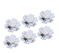 Annadue 25 Uds 5V Chips LED 200LM 3W Cuentas de Lámpara LED de Alta Potencia para Accesorios de Iluminación DIY, Chips de Luz para Lámparas de Decoración del Hogar (BLUE)