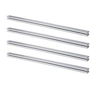 Annadue 4 Piezas 4040 Perfil de Extrusión de Aluminio 1000 Mm Ranura en T Anodizado Carril Lineal Estándar Europeo para Impresora 3D CNC Marco de Soporte de Automatización (SILVER)