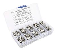 Annadue 600 Piezas M3 Tornillo de Cabeza Hexagonal de Acero Inoxidable para | Combinación de acero inoxidable 304, cabeza plana y plana, surtido M3 x 4 a 12 mm, resistente a la corrosión, kit de