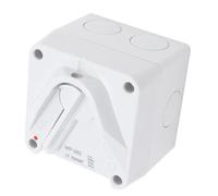 Annadue 63A 2P Interruptor de Desconexión de Motor Encerrado IP65 | Interruptor de desconexión cerrado, disyuntor 63A 2P, protección contra la intemperie IP65, carcasa de ABS, contactos