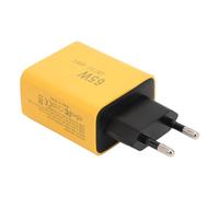 Annadue 65W USB C Bloque de Cargador de Pared GAN 3 Port PD Adaptador de Cargador Rápido para con 35W 25W 5W Salida (Enchufe de la UE)