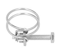 Annadue Abrazaderas de Manguera de Alambre Doble Ajustables Anticorrosión, Kit de Abrazaderas de Manguera de Acero Inoxidable 201 para Uso Doméstico industrial: Duraderas, Fáciles de Operar y (19-22