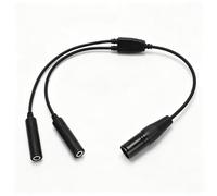 Annadue Adaptador de Auriculares para Aviación, Enchufe Dual GA para XLR de 5 Pines, Control de Comunicaciones en Vuelo con Plug and Play, Duradero, Compatible