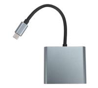 Annadue Adaptador de Concentrador USB C Adaptador Multipuerto para | Interfaz Multimedia HD Dual 4K 60 Hz Dual 4K 30 Hz USB 3.0 5 Gbps 100 W Carga PD 10 11 ChromeOS con Modo Alt