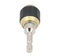 Annadue Adaptador de Rápido de Broca Eléctrica, Herramienta Convertidora de Mandril de Vástago Hexagonal de 1/4 Pulgadas con Liberación Rápida Emergente para Taladros de Impacto, Herramientas (60mm)