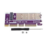 Annadue Adaptador M.2 NVMe a PCIe Tarjeta PCIe 5.0 a M.2 SSD con Protección contra Cortocircuitos de Sobretensión y Sobrecorriente para SSD NVMe 2230 2242 2260 2280 Mm