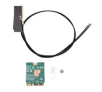Annadue Adaptador WiFi 6E, Tarjeta Inalámbrica de Banda Dual de 1800Mbps 2,4GHz 5GHz con BT 5.2 y MU MIMO, para PC Portátil