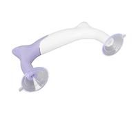 Annadue Agarre de Regla para Acolchar, de Regla con Ventosa Fuerte, Agarre Ergonómico Blanco Morado para Coser Patchwork, de de Fácil Montaje para de Edredón