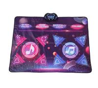 Annadue Alfombra de Baile Electrónica con Música, Almohadilla Interactiva de Doble Reproductor, Fácil de Usar, para Entrenamiento de Reflejos de Niños, Material ABC